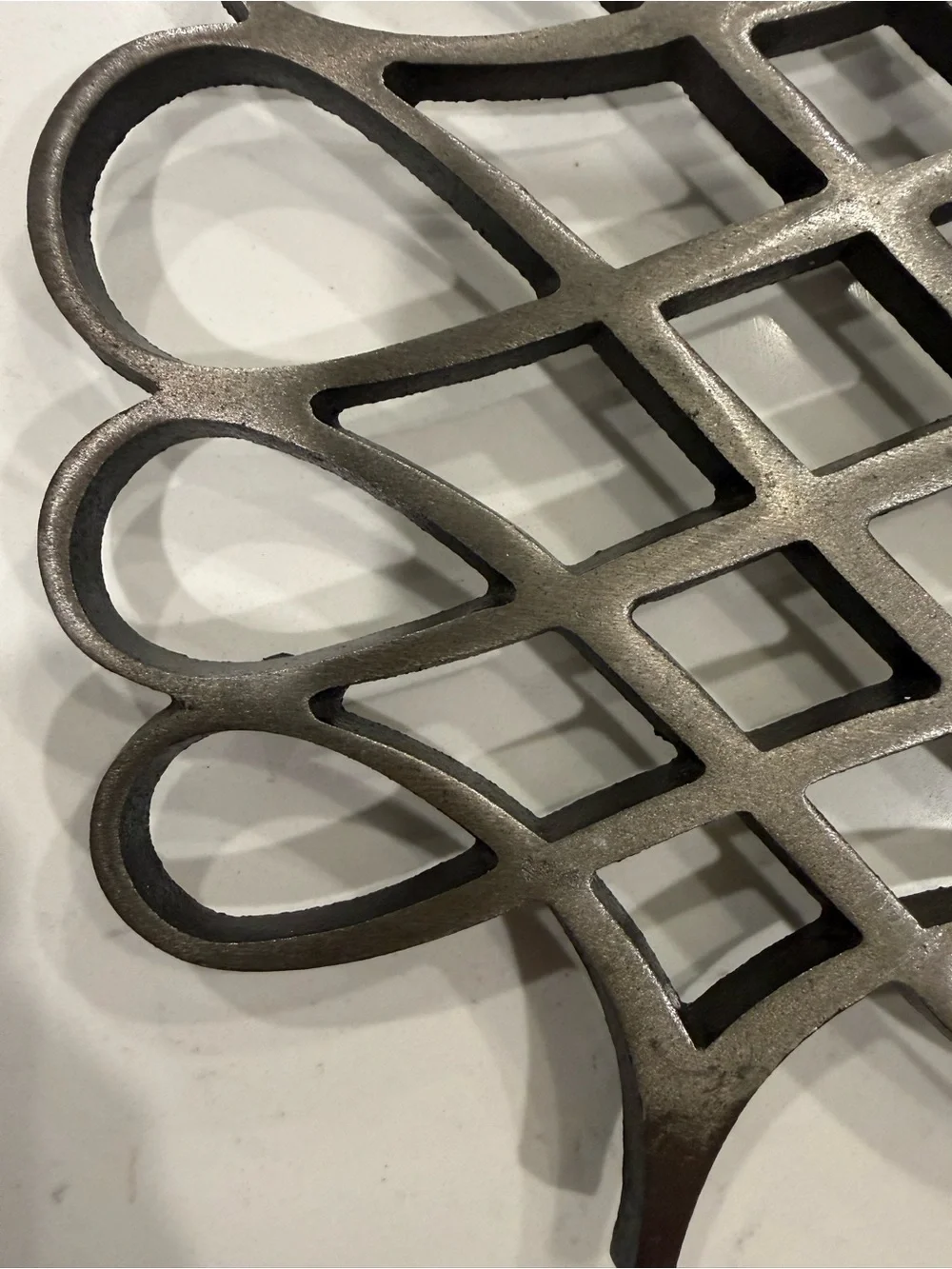 Decorative Vintage Iron Wall Trivet - Cast Iron in matte finish! Dansk